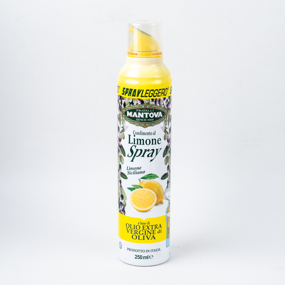 Olio Extra Vergine di Oliva Spray al limone 250 ml MANTOVA