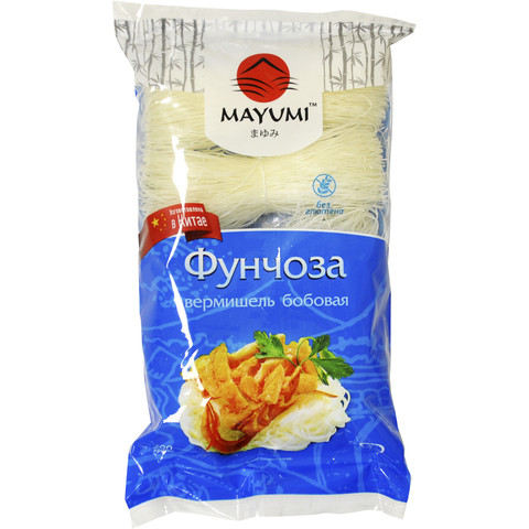 Фунчоза бобовая Майуми 200 гр / Funchoza Bobovaya 200 gr Mayumi for 7.5 ...
